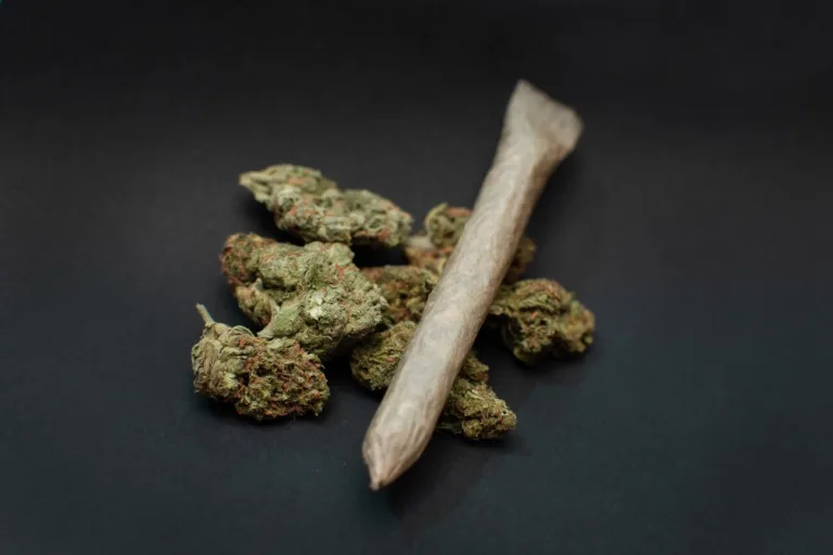 close up of marijuana buds and a joint on a black 2023 11 27 05 25 24 utc